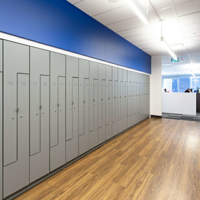 Hamilton Casework Laminate Office Lockers