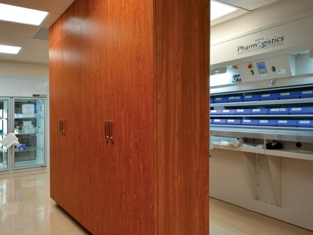 Pharmacy secure wall