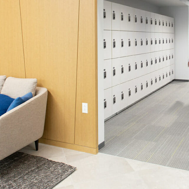 Day Use lockers for employee storage