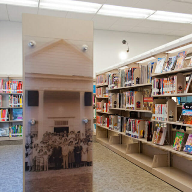 Custom End Panel Design for Library Shelving
